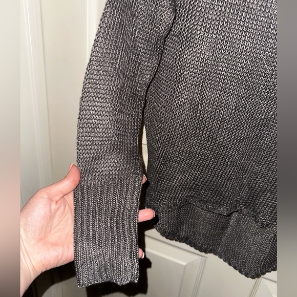 Denim & Supply Ralph Lauren Gray Women's knit light Sweater S beach boho vintage - Picture 4 of 6